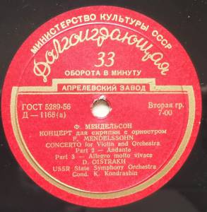 Felix Mendelssohn-Bartholdy - Concerto For Violin And Orchestra