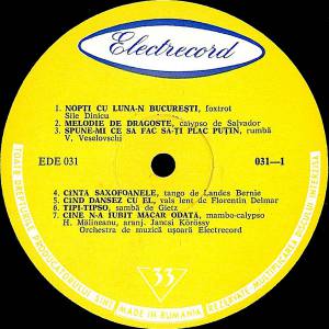 Orchestra Electrecord - Muzica De Dans