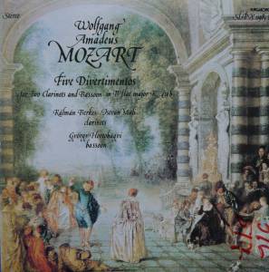 Wolfgang Amadeus Mozart - Five Divertimentos For Two Clarinets And Bassoon In B Flat Major K 439 B
